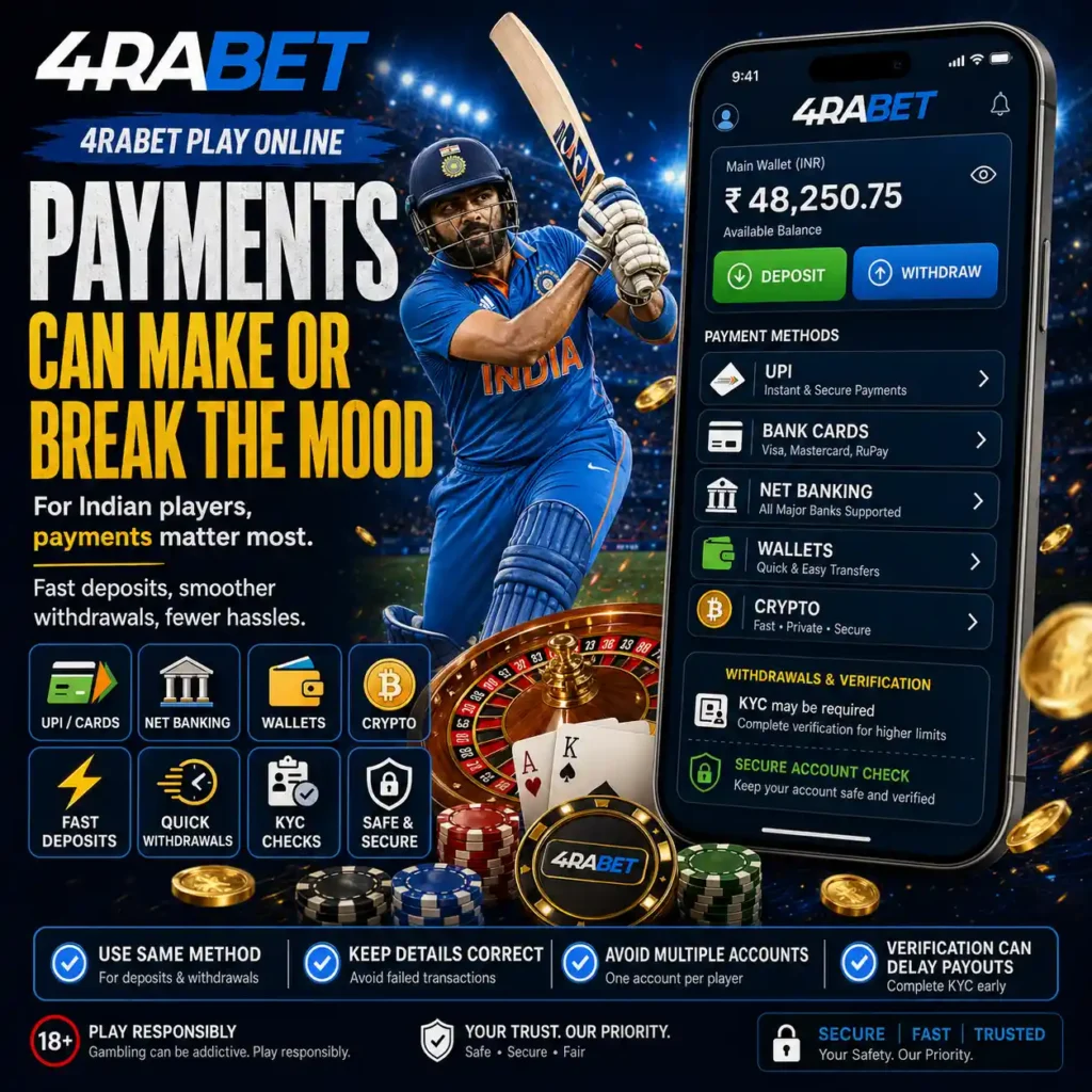 4rabet Play Online Payments Can Make Or Break The Mood