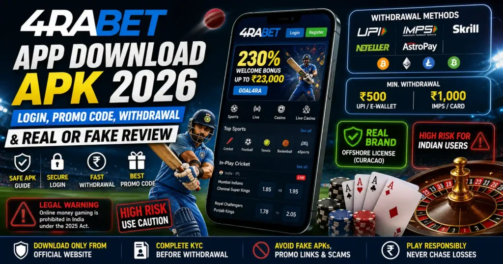 4rabet App Download APK 2026 Login, Promo Code, Withdrawal & Real or Fake Review