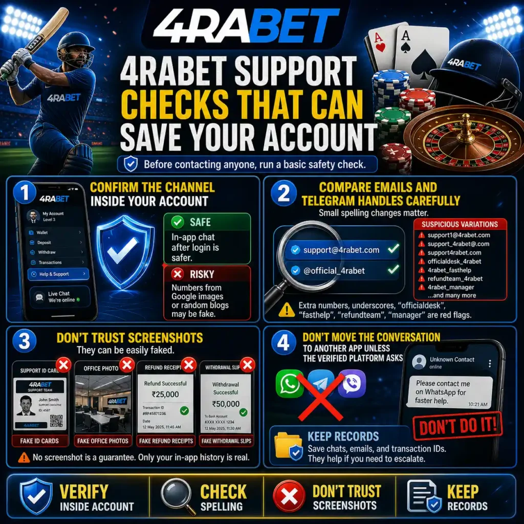 4rabet Support Checks That Can Save Your Account
